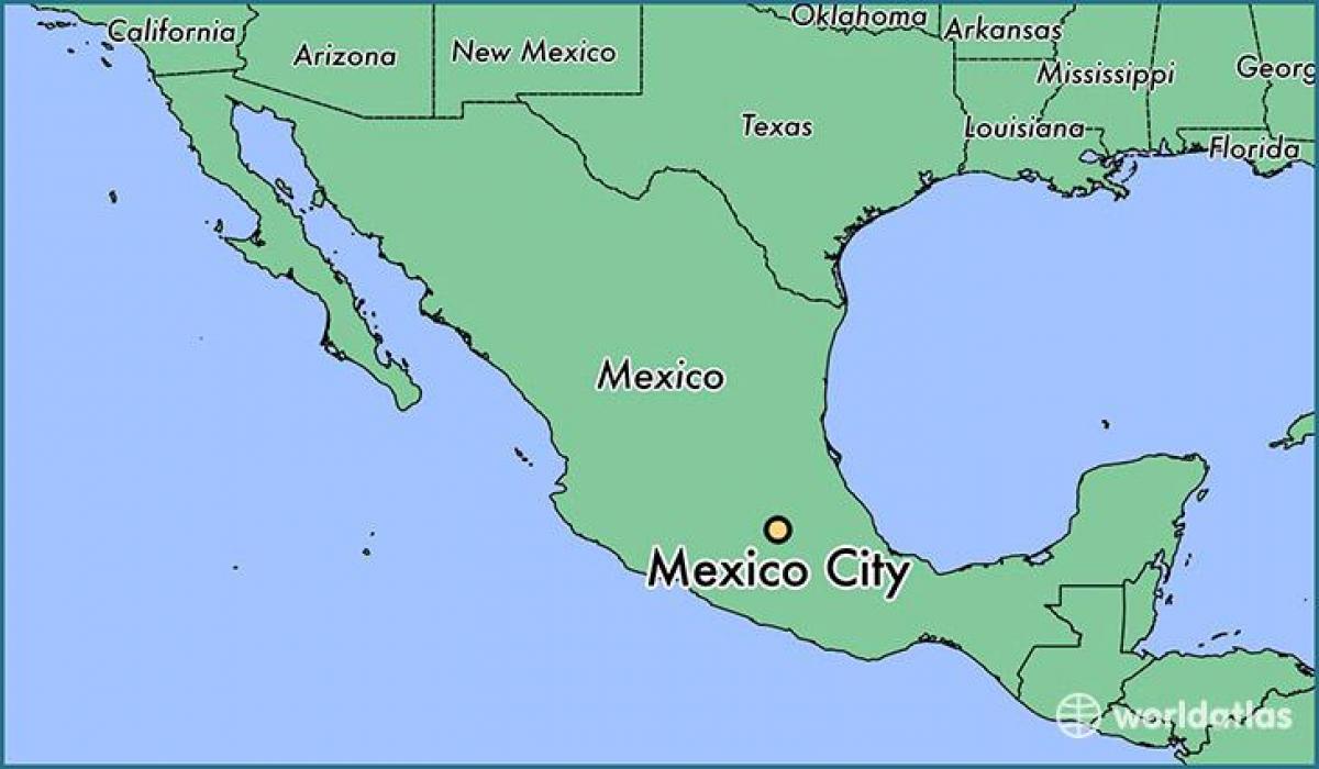 arată o hartă a Mexicului