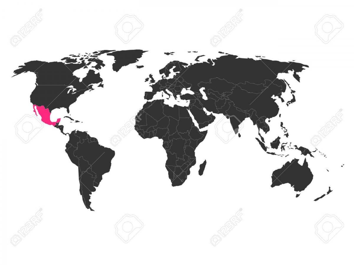 Mexicul pe harta lumii