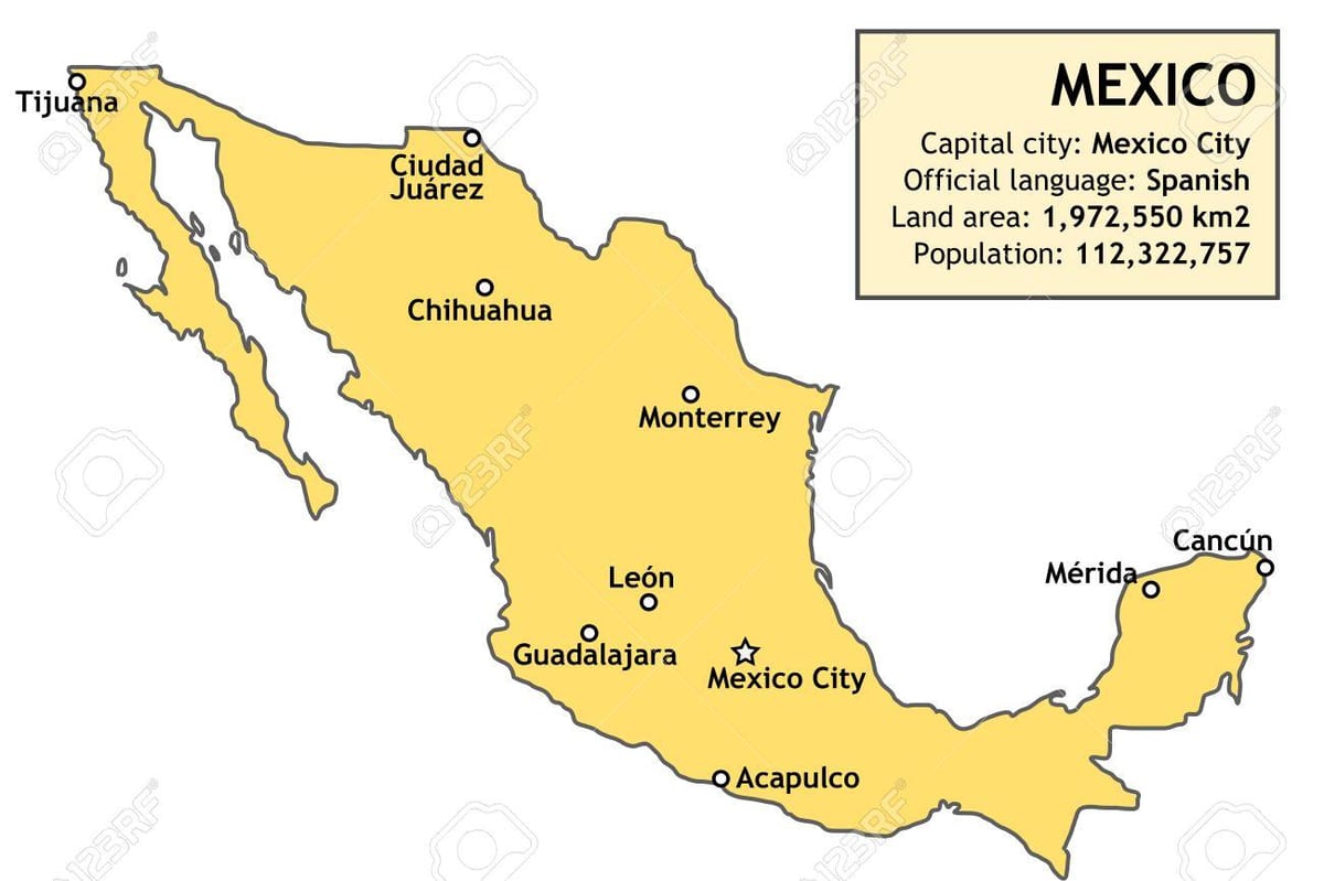 Mexic harta țării
