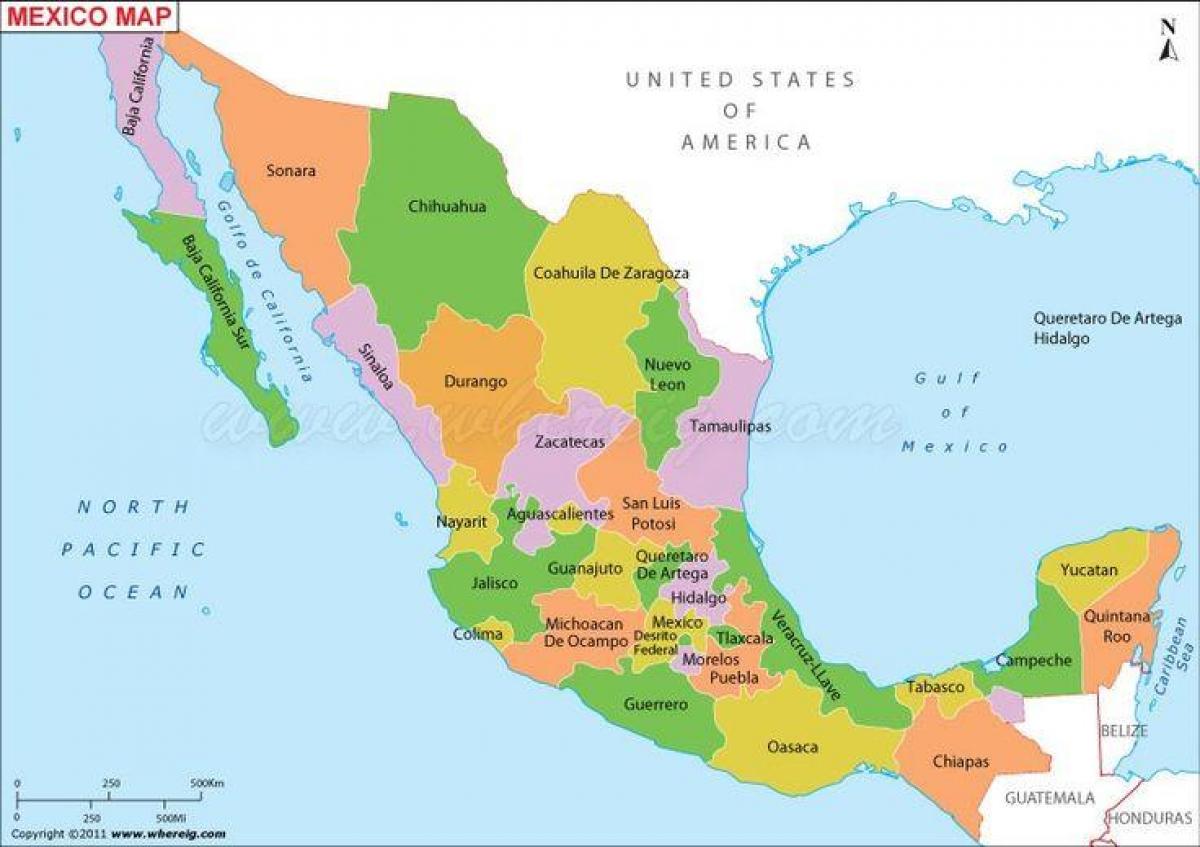 harta Mexic membre