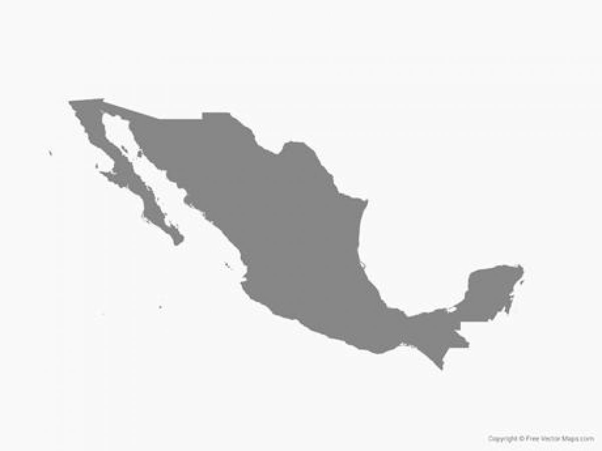 Mexic vector hartă