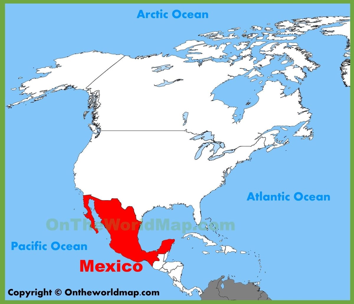 Mexicul pe harta