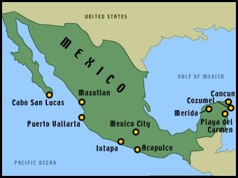 harta mexican statiuni