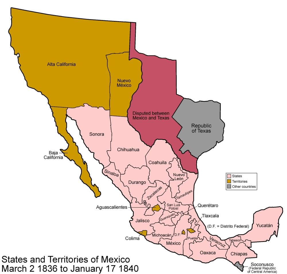 original mexican hartă