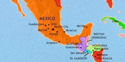 Mexic america hartă