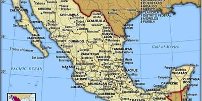 Harta coasta de est, Mexic