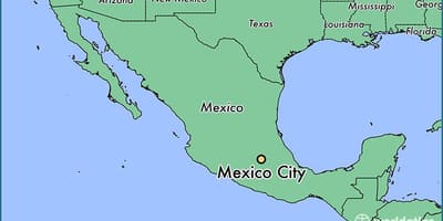 Arată o hartă a Mexicului