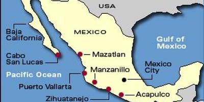 Harta riviera mexicană