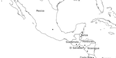 Harta Mexic și america centrală