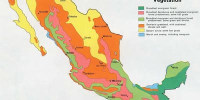 Harta Mexic natual resurse