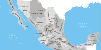 Harta Mexic departamente