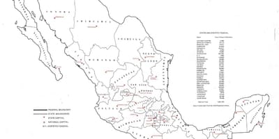 Etichetat harta Mexic