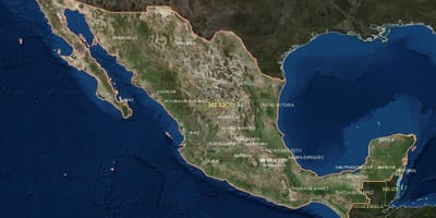 Harta satelit Mexic