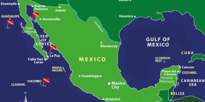 Harta Mexic, insulele