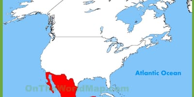 Mexicul pe harta