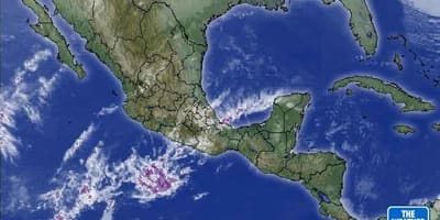 Prin satelit, hartă starea vremii din Mexic