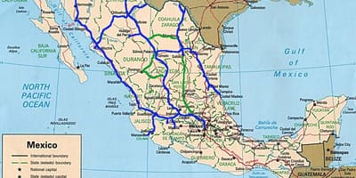 Harta Mexic transporturi