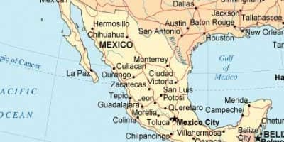 Harta de sud-Mexic
