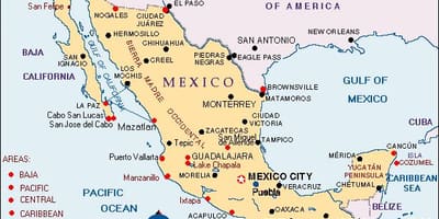 Mexic harta vacante