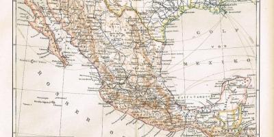 Mexic hartă veche