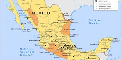 Vreme Mexic hartă